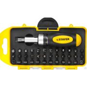 Набор реверсивная отверка с насадками Compact-38 38 шт STAYER
