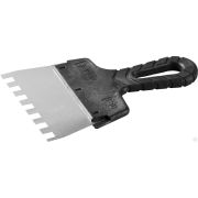 Шпатель ЗУБР Мастер ФАСАДНЫЙ, нержавеющее полотно, 150 мм, зуб 10х10 мм