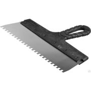 Шпатель ЗУБР Мастер ФАСАДНЫЙ, нержавеющее полотно, 300 мм, зуб 6х6 мм