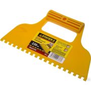 Шпатель STAYER, пластмассовый, зубчатый 6х6 мм, 230 мм