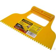 Шпатель STAYER, пластмассовый, зубчатый 4х4 мм, 230 мм