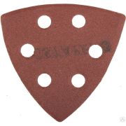 Треугольник шлифовальный универсальный STAYER MASTER на велкро основе, 6 отверстий, Р180, 93х93х93 мм, 5 шт