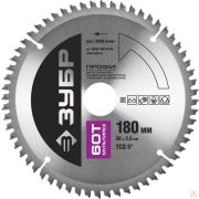 Мультирез 180х30 мм 60Т, диск пильный по алюминию ЗУБР