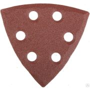 Треугольник шлифовальный универсальный STAYER MASTER на велкро основе, 6 отверстий, Р120, 93х93х93 мм, 5 шт