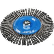Щетка дисковая для шлифмашинки угловой, плетеные пучки стальной проволоки 0,5 мм, ЗУБР ЭКСПЕРТ