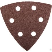 Треугольник шлифовальный ЗУБР Мастер универсальный на велкро основе, 6 отверстий, Р60, 93х93х93 мм, 5 шт