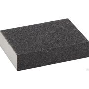 Губка шлифовальная ЗУБР ЭКСПЕРТ четырехсторонняя, SiC, средняя жесткость, Р80, 100х68х26 мм