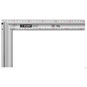 Жесткий столярный угольник с усиленным алюминиевым полотном ЗУБР ЭКСПЕРТ 300 мм