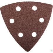 Треугольник шлифовальный ЗУБР Мастер универсальный на велкро основе, 6 отверстий, Р80, 93х93х93 мм, 5 шт