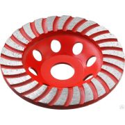 Сегментированная алмазная чашка ЗУБР Турбо-Плюс d 115 мм, Мастер