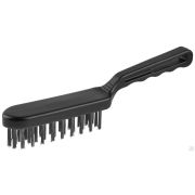 Щетка ЗУБР ЭКСПЕРТ проволочная стальная большая с пластмассовой ручкой, 4 ряда