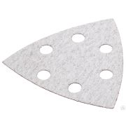 Треугольник шлиф URAGAN Универсальный водостойкий с покрытием стеарата цинка 6 отв, P180, 93 мм, 5 шт