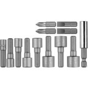 Набор STAYER PROFI Бита с магнитным адаптером и торцевыми головками, 13 предметов