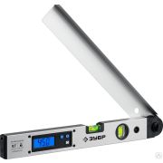 Угломер электронный 3 в 1, 400 мм, Диапазон 0-230°, Точность ±0,1°, HOLD, Подсветка, Фиксация угла, ЗУБР Профессионал