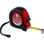 Рулетка в обрезиненном пластиковом корпусе MIRAX Rubber 5 м / 18 мм