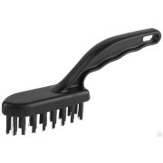 Щетка ЗУБР ЭКСПЕРТ проволочная стальная малая с пластмассовой ручкой, 4 ряда