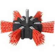 Щетка дисковая звезда для дрели, нейлоновая проволока с абразивным покрытием, ЗУБР Профессионал