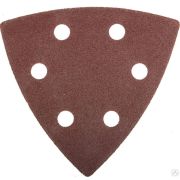 Треугольник шлифовальный ЗУБР Мастер универсальный на велкро основе, 6 отверстий, Р100, 93х93х93 мм, 5 шт