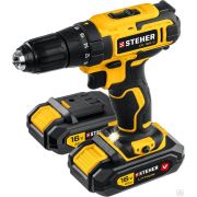 Дрель-шуруповерт STEHER 16В, 2 АКБ 2Ач, в кейсе, CD-160-2