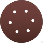 Круг шлифовальный ЗУБР Мастер универсальный, из абразивной бумаги на велкро основе, 6 отверстий, Р600, 150 мм, 5 шт