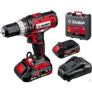 Дрель-шуруповер, Мастер ДШЛ-145-22 ЗУБР 144В, 2 АКБ 2Ач, в кейсе