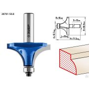 Фреза кромочная калевочная №1 ЗУБР 50,8x25 мм, радиус 19 мм