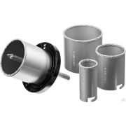 Набор STAYER PROFESSIONAL Коронки с основанием и центровочным сверлом, d=33, 53, 67, 73 мм, 6предм