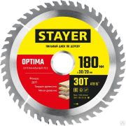 Диск пильный по дереву STAYER OPTIMA 180 x 30/20 мм 30Т, оптимальный рез