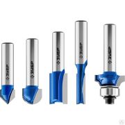 Набор профильных фрез по дереву ЗУБР 5 шт