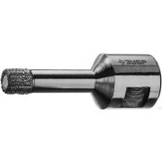 Высокоскоростная алмазная коронка для шлифмашинки угловой М14 d 10 мм по керамограниту и железобетону, ЗУБР Профессионал