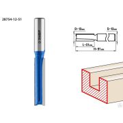 Фреза пазовая прямая, удлиненная ЗУБР 12x51 мм, хвостовик 12 мм