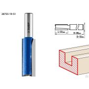 Фреза пазовая прямая с нижними подрезателями ЗУБР 19x51 мм, хвостовик 12 мм