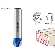 Фреза пазовая галтельная ЗУБР 6,4x13 мм, радиус 3,2 мм