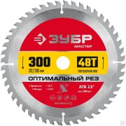 Диск пильный по дереву ЗУБР Оптимальный рез 300 x 32/30 мм 48Т