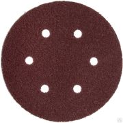 Круг шлифовальный ЗУБР Мастер универсальный, из абразивной бумаги на велкро основе, 6 отверстий, Р80, 150 мм, 5 шт