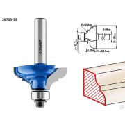 Кромочная калевочная фреза ЗУБР Профессионал №3, 35x17 мм, радиус 55 мм