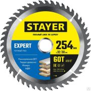 Диск пильный по дереву STAYER EXPERT 254 x 32/30 мм 60Т, точный рез