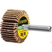 Круг шлифовальный STAYER лепестковый, на шпильке, P100, 30х15 мм