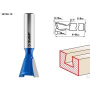 Фреза пазовая фасонная Ласточкин Хвост ЗУБР 19x20 мм, угол 7°