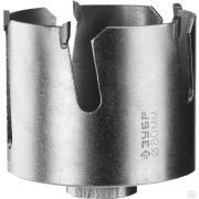 Коронка с твердосплавными резцами ЗУБР ПРОУНИВЕРСАЛ 80 мм