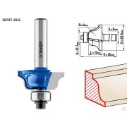 Фреза кромочная калевочная №6 ЗУБР 28,6x12 мм, радиус 4 мм