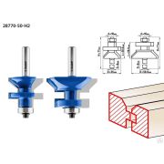 Набор фрез для вагонки ЗУБР 50x30 мм, хвостовик 8 мм