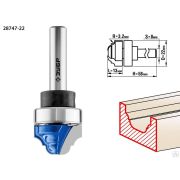 Фреза пазовая фасонная с верхним подшипником ЗУБР 22x13 мм, радиус 3,2 мм