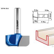 Фреза пазовая фасонная №7 ЗУБР 28,6x13 мм, радиус 5 мм