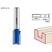 Фреза пазовая прямая с нижними подрезателями ЗУБР 12x19 мм, хвостовик 8 мм