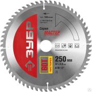 Диск пильный по дереву ЗУБР Чистый рез 250 x 32 мм 60Т