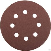 Круг STAYER PROFI из абразивной бумаги на велкро основе, 8 отв, P80, 125 мм, 5 шт