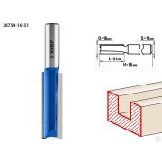Фреза пазовая прямая, удлиненная ЗУБР 16x51 мм, хвостовик 12 мм