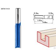 Фреза пазовая прямая, удлиненная ЗУБР 14x51 мм, хвостовик 12 мм