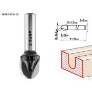 Фреза пазовая галтельная ЗУБР 158x13 мм, радиус 79 мм